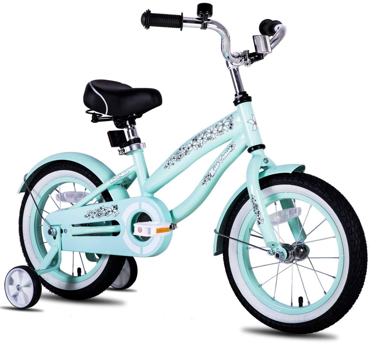 Details about   KIDS BIKE Girls Cruiser Bicycle 16" Wheels Blue White Steel Frame Basket 