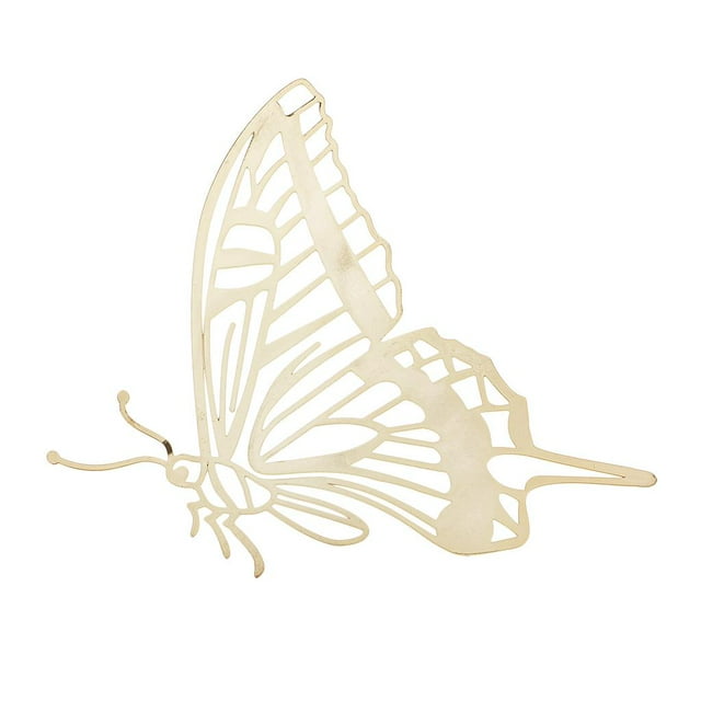 Oficina de clip de de libro hueco de forma de mariposa de metal Oro