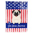 thumbnail image 1 of "Treasures BB2999CHF Patriotic USA Pug Cream Canvas House Size Outdoor-flags, Multicolor" Caroline's Treasures BB2999CHF, 1 of 1