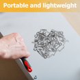 thumbnail image 2 of OULII 50Pcs Half-Open Fastener Kit for Furniture Hardware Easy to Install and Remove in Silver Color, 2 of 8