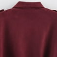 thumbnail image 4 of GEWSEY Womens Suede Zipperd Bomber Jacket Lapel Long Sleeve Motorcycle Cropped Coat Y2k Going Out Jackets Outerwear (, L), 4 of 8