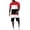 #01Red, variant on Matching Sets Summer for Men Short Sleeve Shirts & Shorts 2 Piece Set Beach Round Neck Color Blocked Outfits Blue 2XL
