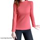 thumbnail image 4 of Minnieouse Camisa térmica, ropa de abrigo, suministros para mujeres, Top lavable, lencería larga, ropa interior de invierno ajustada gruesa y Ropa interior Broncearse XXL Minnieouse AP013712-04, 4 of 6