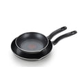 thumbnail image 2 of T-fal Initiatives Set de utensilios de cocina de sartén antiadherente, 8 y 10.5 pulgadas, negro, 2 of 2