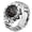 Stainless steel silver black, variant on 2025 New Men's Digital Sports Watch - Military Style, Multifunctional, 5ATM Water Resistant, Stopwatch, Countdown, Triple Time, Luminous, Steel/TPU Strap Option