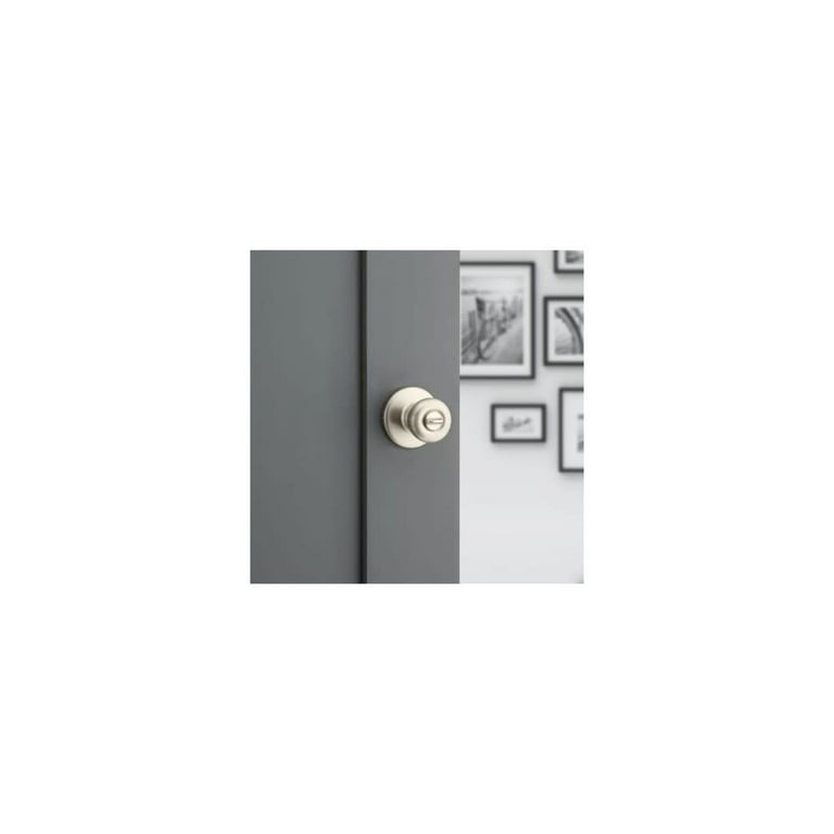 Kwikset Tylo Satin Nickel Privacy Knob Right or Left Handed Kwikset Tylo Satin Nickel Privacy Knob Right or Left Handed