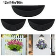 thumbnail image 4 of 3Pcs Wall Hanging Half Round Felt Plant Flower Basket Liners Kit For Window Box, 4 of 7