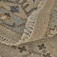 thumbnail image 5 of 4' X 6' Tan Brown and Gray Wool Oriental Hand Knotted Area Rug With Fringe, 5 of 9