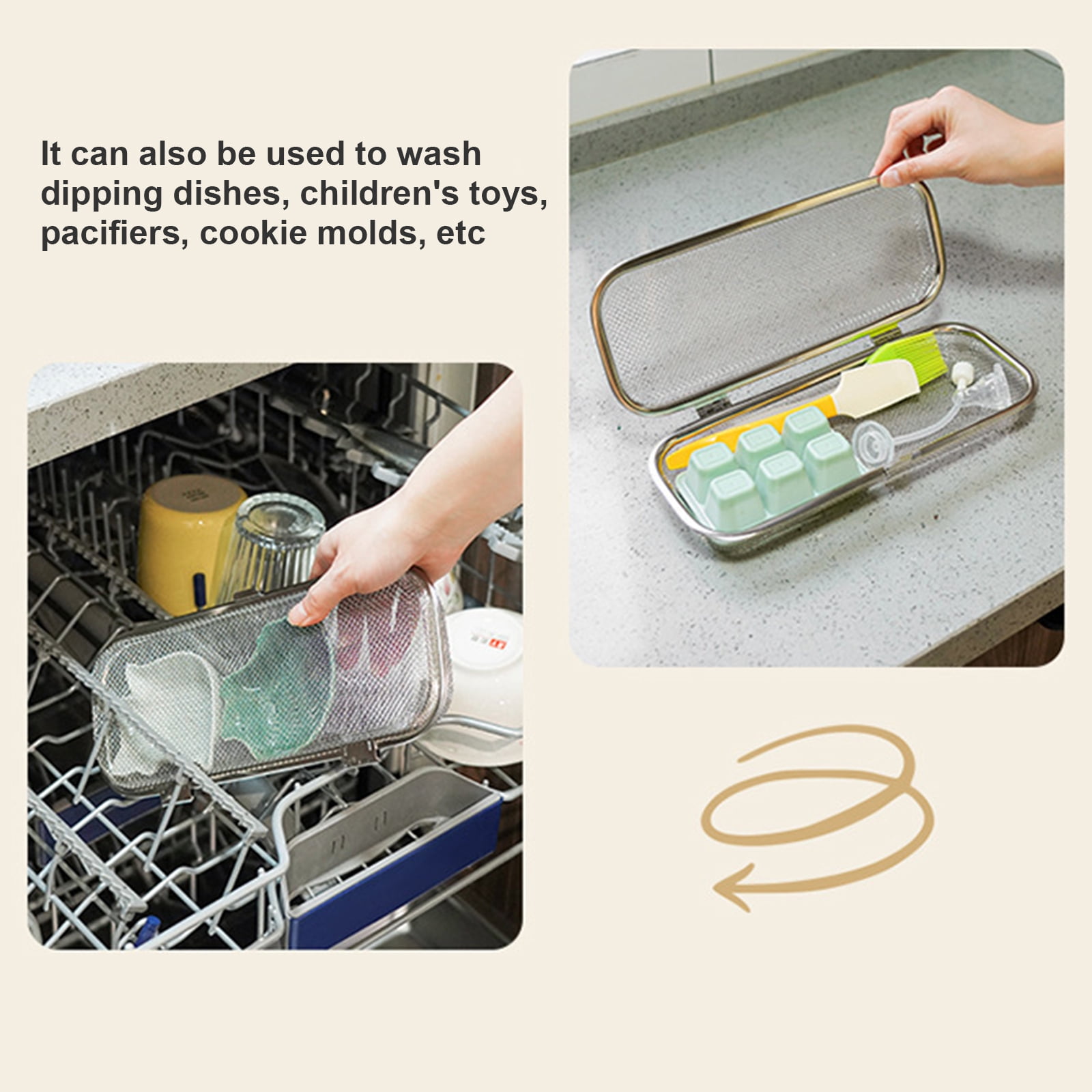 BELOWSYALER Stainless Steel Cutlery Holder Spoons Chopsticks Basket Multipurpose Kitchen Utensil Organization Box