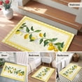 thumbnail image 5 of Yellow Lemons Entryway Rug 2'x3'&nbsp; Non Slip Front Door Mats, Summer Botanical Checkered Farmhouse Entrance Rugs Indoor Outdoor Carpet, Washable Floor Mats Small Area Rug for Bedroom Kitchen, 5 of 8