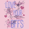 thumbnail image 2 of Girl's Batman Valentine's Day Love your BFFS  Graphic Tee Light Pink Small, 2 of 4
