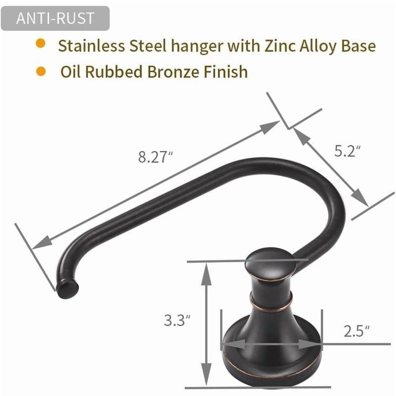 Oil Rubbed Bronze Toilet Tissue Paper Holder Oil Rubbed Bronze Bathroom Accessories Toilet roll Paper Hanger, Wall Mounted, Rustproof