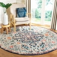 thumbnail image 3 of SAFAVIEH Madison Joandra Vintage Floral Area Rug, Beige/Black, 9' x 9' Round, 3 of 8