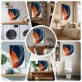 thumbnail image 6 of Ships Next Day Canvas Wall Art 16"x16", Navy Blue Burnt Orange Wood Framed Canvas Print Painting, Boho Art Modern Geometric Ready to Hang Picture Wall Decor for Home Bedroom Kitchen Office, 6 of 9