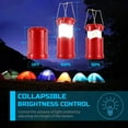thumbnail image 4 of Camping Lantern, 4    Flashlight for Power Outages, Portable Collapsible  Light Essential for , Outdoor,  Lamp  Kit Gear for Hurricane, Red, 4 of 6