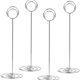thumbnail image 5 of Paquete de 10 soportes para números de mesa de 8,75 pulgadas de alto para tarjetas de lugar en plateado, 5 of 5