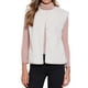 thumbnail image 1 of Chaleco de piel sintética INSPIRE CHIC para mujer, sin mangas, con botones, abierto en la parte delantera, chalecos de invierno 2025 S albaricoque, 1 of 6