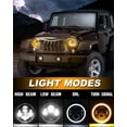 thumbnail image 2 of Pair white Halo 7inch LED Headlights Hi/Lo Beam For Range Rover Defender 90 110, 2 of 8