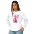thumbnail image 4 of Fight Boxing Breast Cancer Warrior Women's Long Sleeve T Shirt Brisco Brands L, 4 of 6