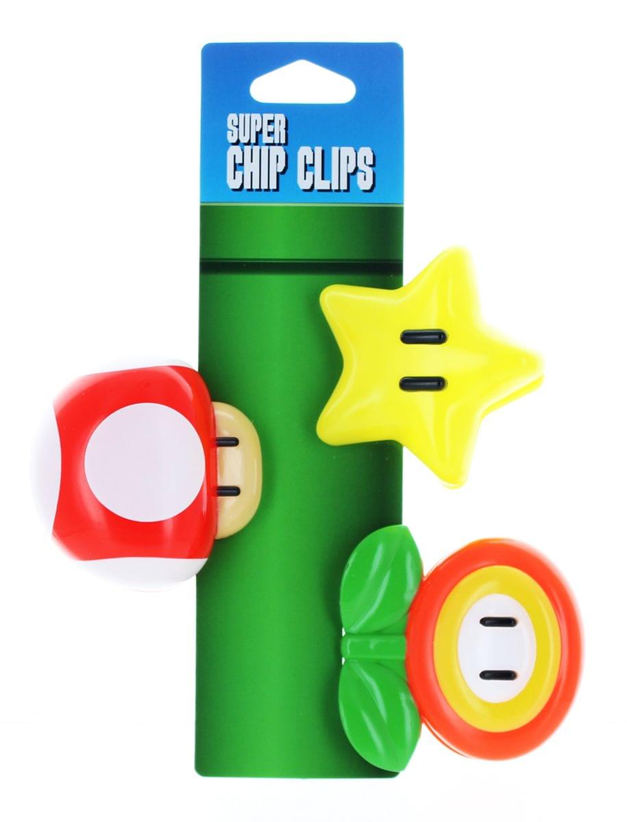 Super Mario Bros. Chip Clips, Set of 3