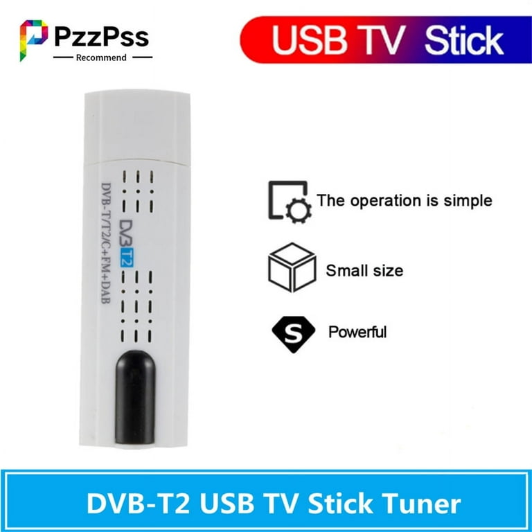 Digital Satellite DVB T2 USB TV Stick for DVB-T2/DVB-CC/DAB TV Tuner USB  Dongle PK MK809IV with Remote