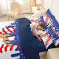thumbnail image 5 of Erosebridal Boys Ball Games 7-Piece Twin Bedding Sets,Ice Cream Baseball P Alphabet Bedding Comforter Set For Kids Teens,Reversible navy blue, 5 of 7