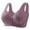 Purple, variant on Viikei Women's Bra for Everyday with Breathable Cups,Women's Non Magnetic and Non Steel Ring Gathered Bra with Thin Cup and Adjustable Lace Bra Underwear Pink M