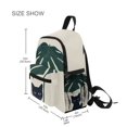 thumbnail image 3 of FORMRS School Backpack with Front Zippered Pocket 12" Student Travel Daypack, Black Cat Plants, 3 of 6