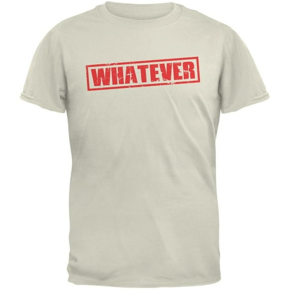 Old Glory Mens Whatever Natural Short Sleeve Graphic T Shirt