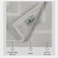 thumbnail image 4 of Feather and Stitch New York Modern Solid Print Silver 100% Premium Ring-Spun Long-Staple Cotton Bath Mats, 30" x 21", Fade Resistant (2 Count), 4 of 4