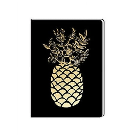 Lady Jane Tropical Pineapple Lined Soft Cover Faux Leather Journal
