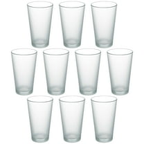 10 Frosted Pint Glasses Set, 16 oz. - Barware, Mixing Glass, Durable - Frosted
