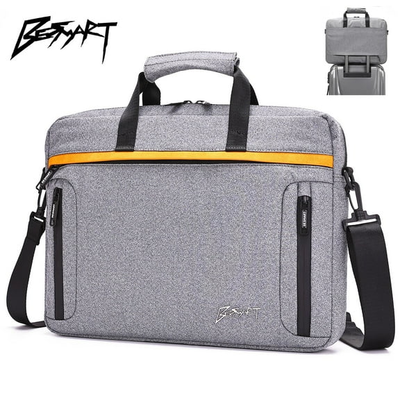 BE SMART 15.6 Inch Laptop Bag for Men/Women with RFID, Computer Case Carrying Briefcase with Shoulder Strap