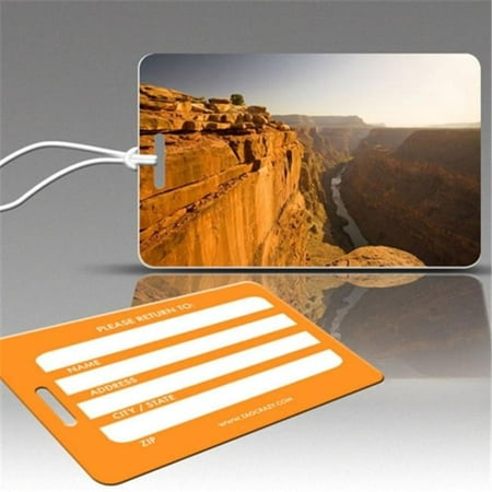 US Destinations Luggage Tags - Grand Canyon - 3 Pack Features Each luggage tag is credit card size and weight with designs printed on the front side in ultra-high resolution. They come complete with a durable glossy topcoat finish which prevents any scuffing  water damage or fading due to sunlight. Each back side has four signature panels for your name  address  city  state and zip code information. Design - Grand Canyon - SKU: ZX9ISDC223