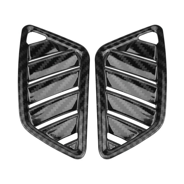 Modification de la Décoration Intérieure et Extérieure de la Voiture 2Pcs Garniture de Sortie d'Air Supérieure Intérieure pour Éclipse 17-18 Fibre de Carbone