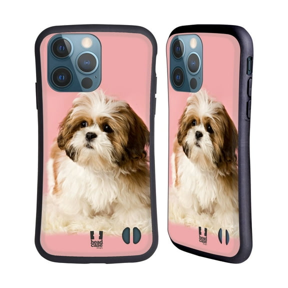 Head Case Designs Popular Dog Breeds Shih Tzu Puppy Hybrid Case Compatible with Apple iPhone 13 Pro