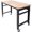 Black + Steel#4, variant on 60in Work Bench with Drawer Storage, Mobile Workbench on Wheels for Garage Home Office, Solid Bamboo Wood Top, Black Steel Frame