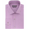 thumbnail image 2 of Unlisted Kenneth Cole Mens Checkered Slim Fit Dress Shirt Purple L, 2 of 2