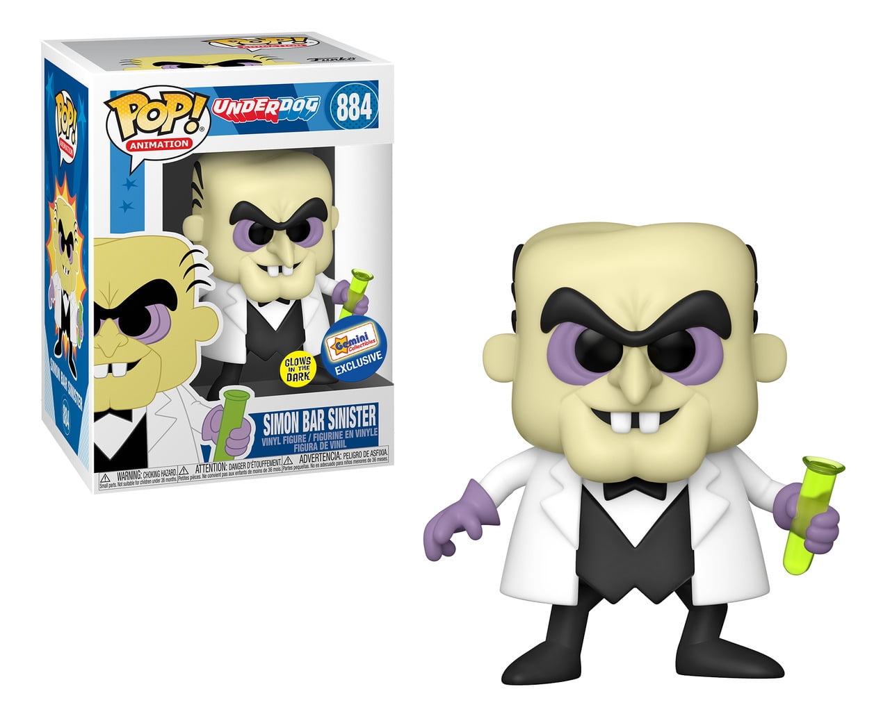 Funko Pop - Underdog - Simon Bar Sinister GITD #884 main image 1