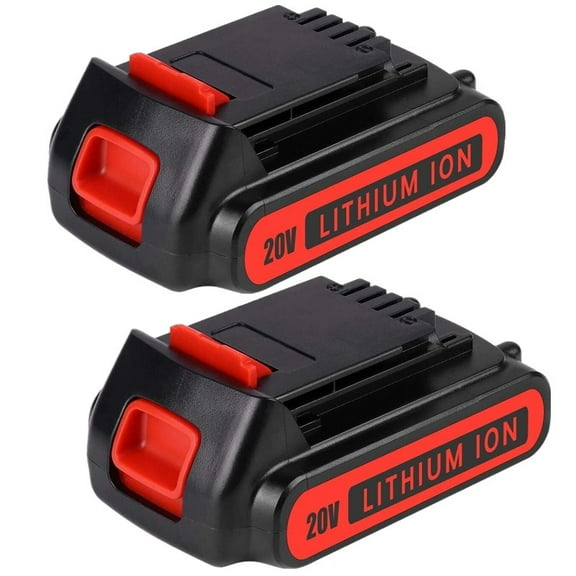 2PACK 20 Volt MAX Battery Replacement for Black and Decker 20V Lithium LBXR20 LBXR2020-OPE LB20 LBX20 LBX4020 LB2X4020 LBXR2520