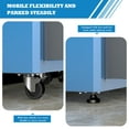 thumbnail image 3 of Upgraded Metal Tool Chest on Wheels, 2 Locking Doors, 360° Casters & Foot Pads, Large Capacity Mobile Tool Cabinet with Adjustable Organizer, 3 of 7