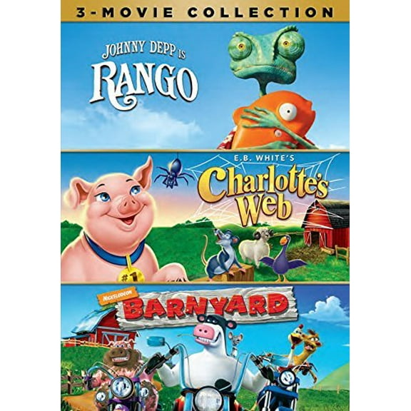 Charlotte’s Web / Barnyard / Rango (DVD), Paramount, Kids & Family