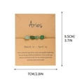 thumbnail image 3 of Xihbxyly Pulsera de Piedra de La Suerte, Temática de Constelaciones Vintage, Piedra Natural, Tarjeta Del Signo Del Zodíaco, Regalo Familiar, Buena Fortuna, Diseño Ajustable, 3 of 3