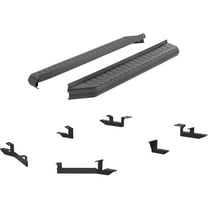ARIES 2061020 AeroTread 5 x 76-Inch Black Stainless SUV Running Boards, Select Chevrolet Traverse, GMC Acadia