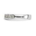 thumbnail image 3 of 950 White Platinum Wedding Diamond Round Ring Band, Size 6, 3 of 7