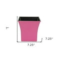 thumbnail image 2 of 7" Hot Pink Recycled Plastic Indoor Outdoor Novelty Pot Planter, 2 of 5