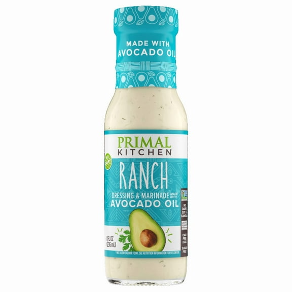 Pack of 6, Primal Kitchen No-Dairy Ranch Dressing & Marinade, 8 oz