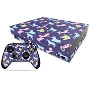 MightySkins MIXBONXCMB-Unicorn Dream Skin Decal Wrap for Microsoft Xbox One X Combo Sticker - Unicorn Dream