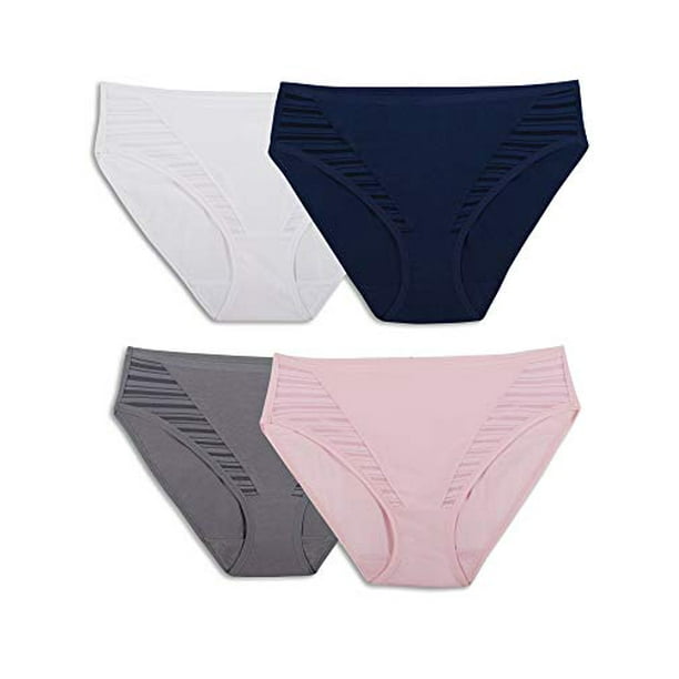 WOMENS BODY TONE COTTON BRIEF PANTY, 10 PACK, 7, ASSORTED 