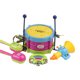 thumbnail image 2 of Juego de juguete de trompeta de tambor para niños, instrumento musical, tambor educativo, anillo de trompeta, campana, juguete de percusión para bebés y niños, Color aleatorio Inevent FN0134-00B, 2 of 6
